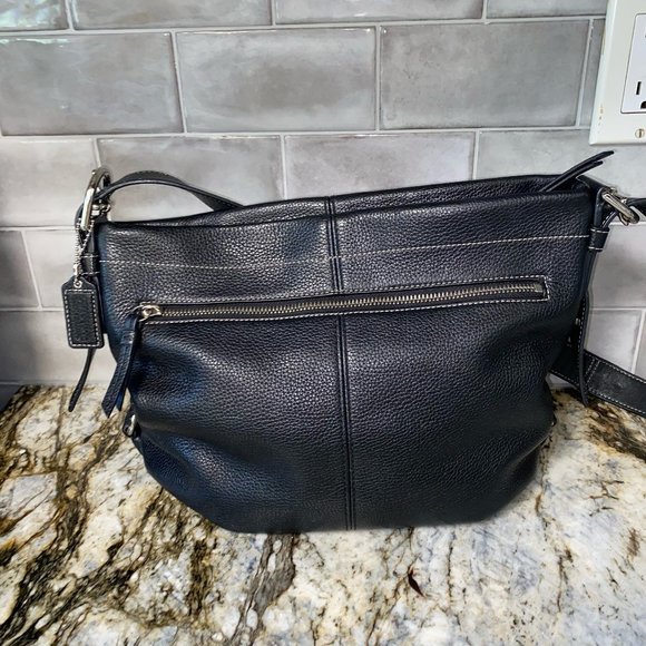 coach leather duffle shoulder bag